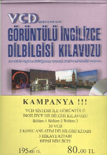 VCD Sistemi ile Görüntülü İngilizce Dilbigisi K. 1 2 3 7000tl