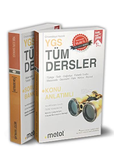 Metot YGS Tüm Dersler Konu Anlatımlı Soru Bankası