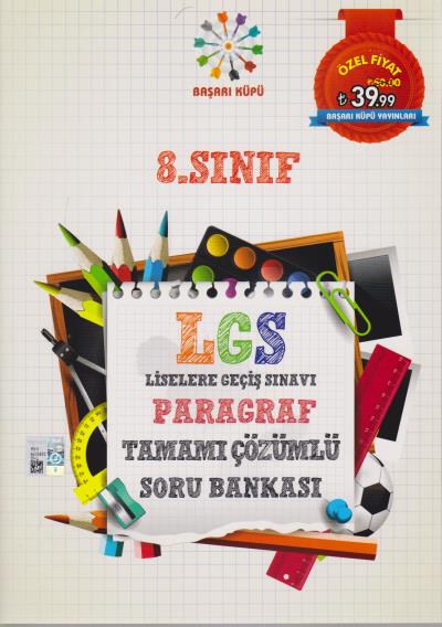 Başarı Küpü 8. Sınıf LGS Paragraf Tamamı Çözümlü Soru Bankası