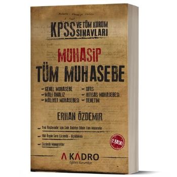A Kadro KPSS A Genel Muhasebe Konu Anlatımlı 2018