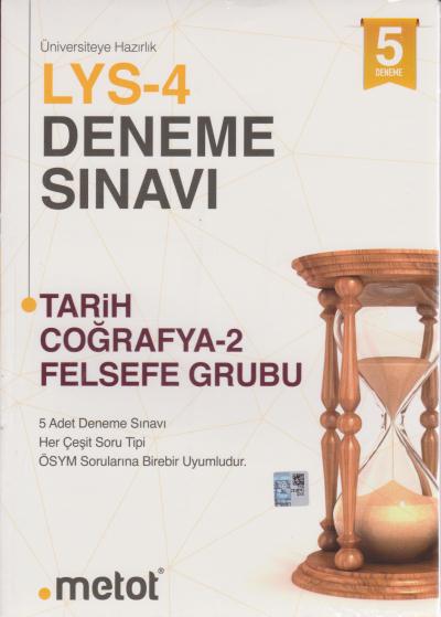 Metot LYS 4 Deneme Sınavı Tarih Coğrafya 2 Felsefe Grubu
