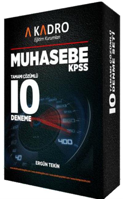 A Kadro KPSS Muhasebe Tamamı Çözümlü 10 Deneme