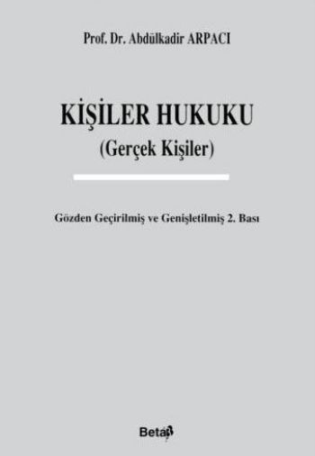 Kişiler Hukuku Gerçek Kişiler